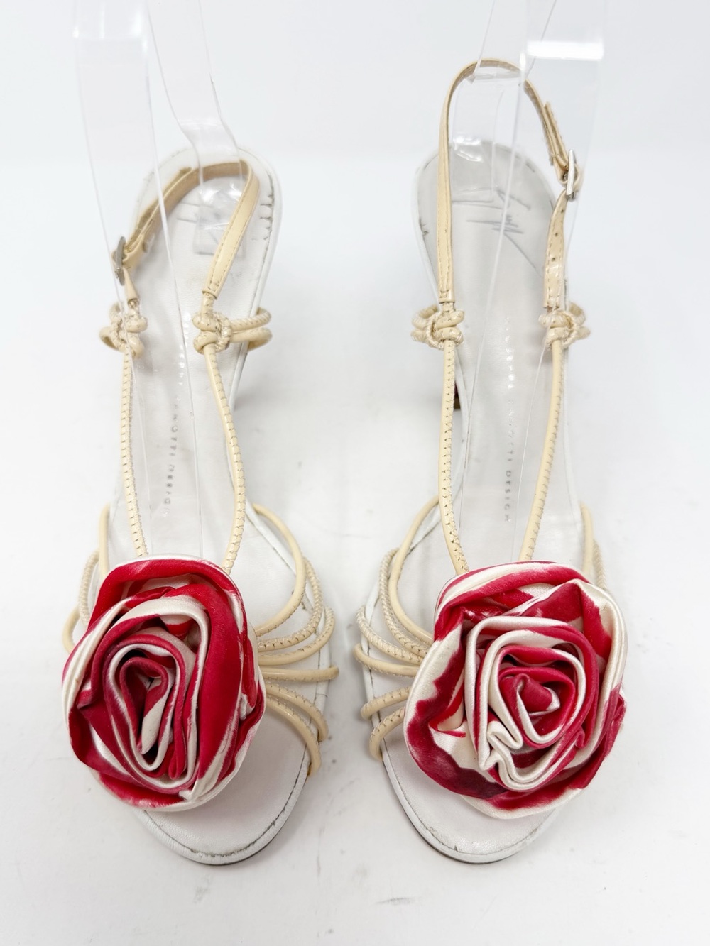 Giuseppe Zanotti Floral Rose Slingback Heels Womens Size EU 39 - Picture 2 of 10